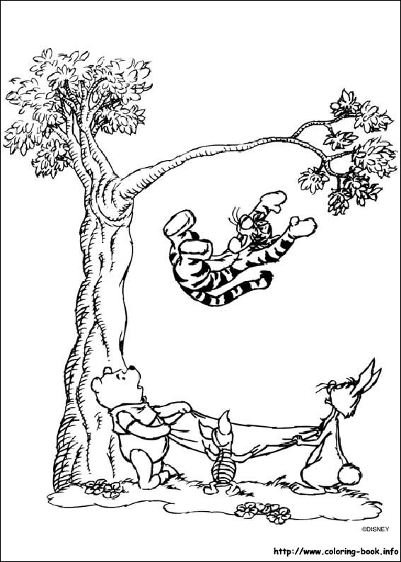 Winnie the Pooh coloring picture